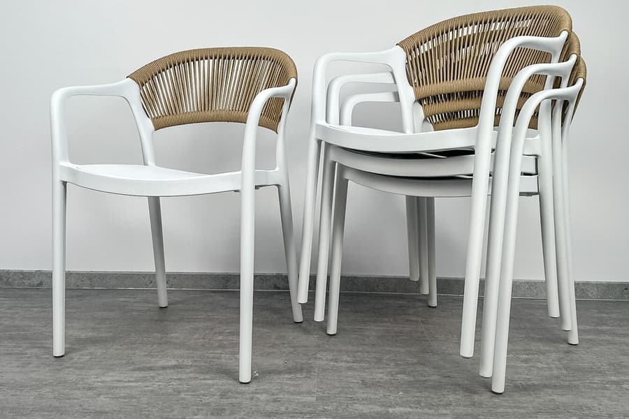 4 Gartenstühle Endemann Exclusive EE-S562-WB
